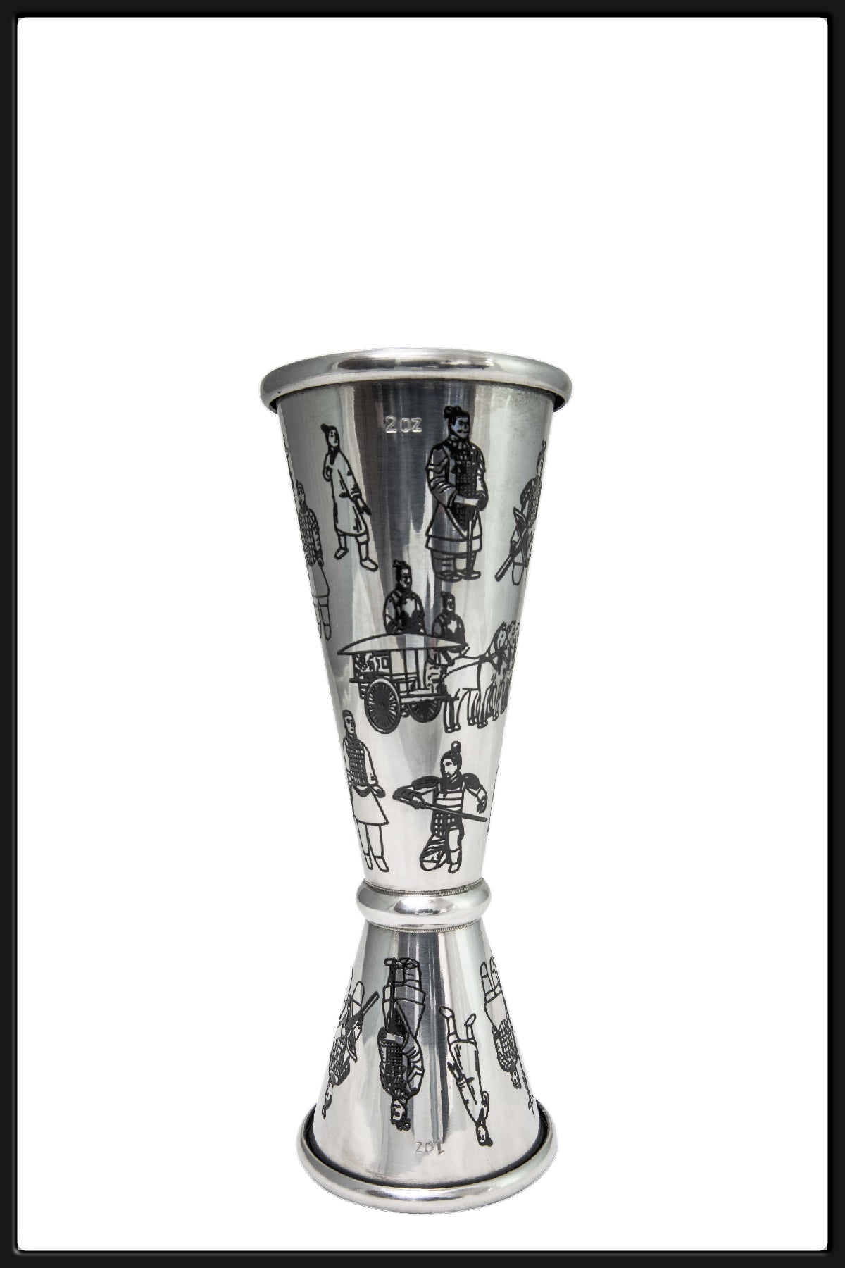 Jigger Japones 1-2 oz Grabado Ronin - Bartender On Duty