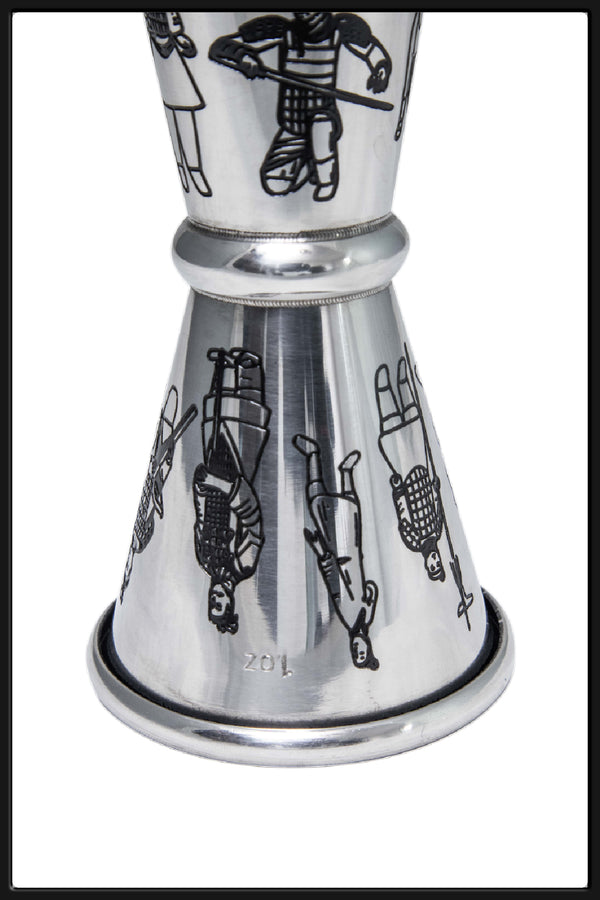 Jigger Japones 1-2 oz Grabado Ronin - Bartender On Duty