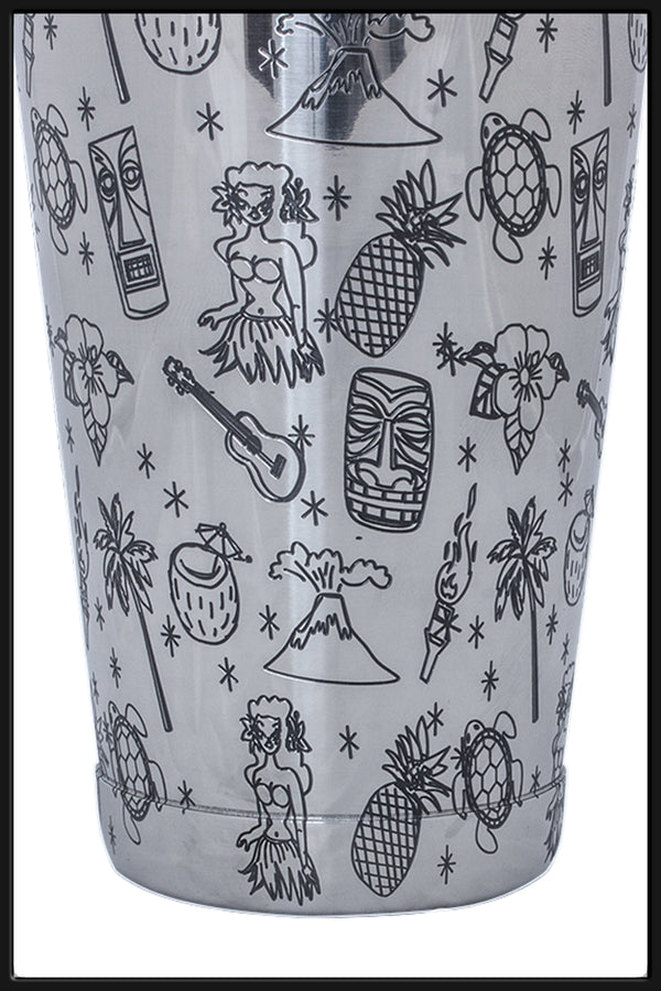 Shaker Boston Grabado Hawaiano - Bartender On Duty