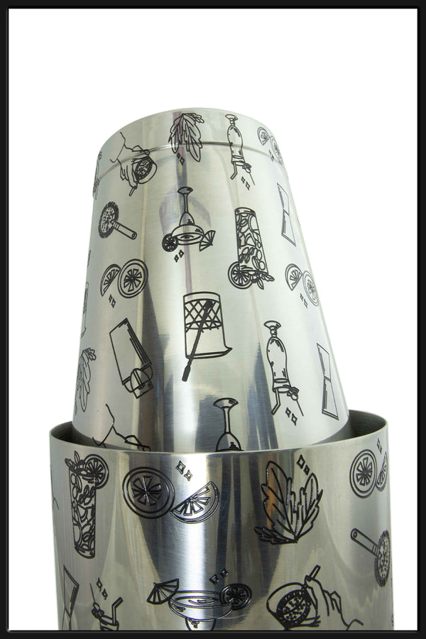 Shaker Boston Grabado Cocktails - Bartender On Duty