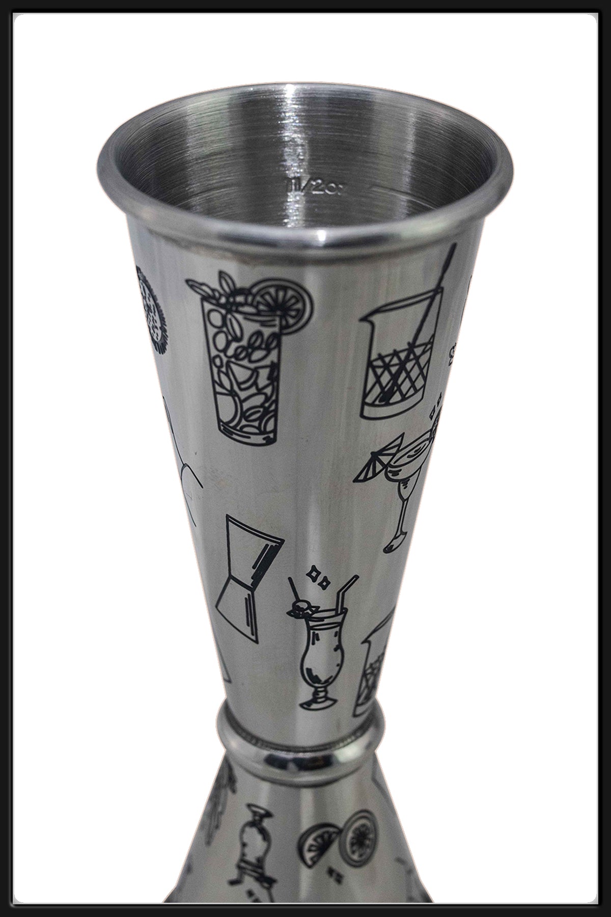 Jigger Japones Cocktail 1-2 Oz Plata - Bartender On Duty