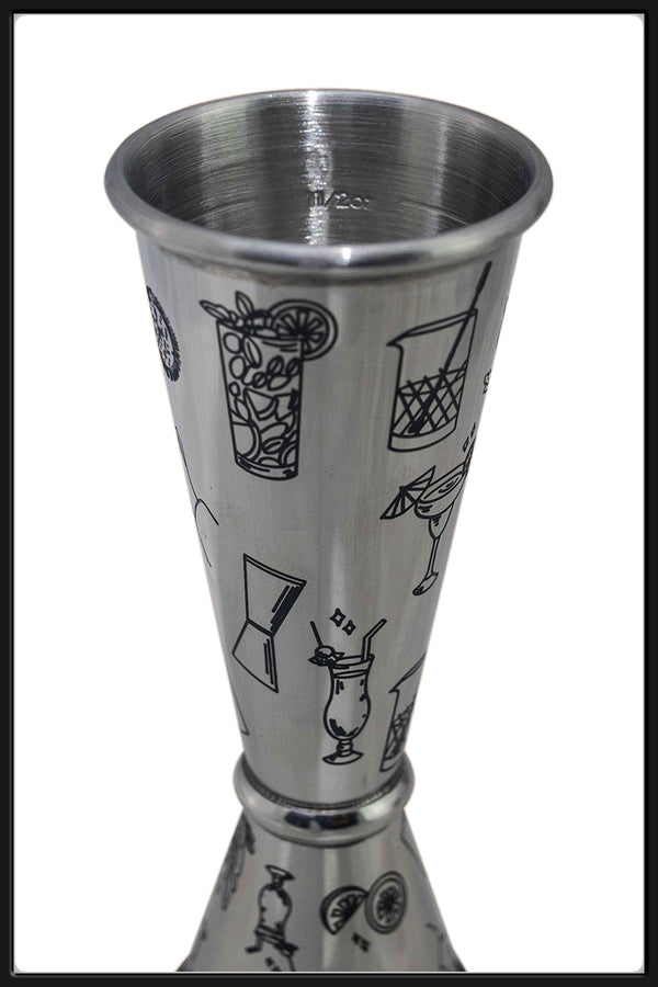 Jigger Japones Cocktail 1-2 Oz Plata - Bartender On Duty