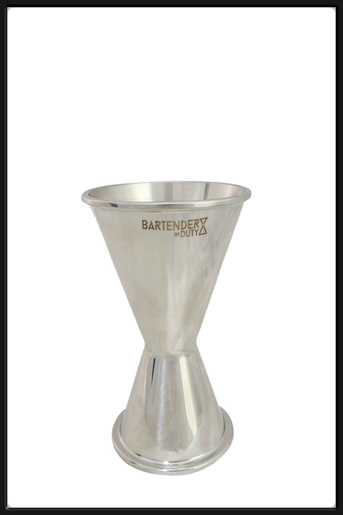 Jigger Bartender On Duty Classic  1-2 oz Silver - Bartender On Duty