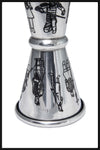 Jigger Japones 1-2 oz Grabado Ronin