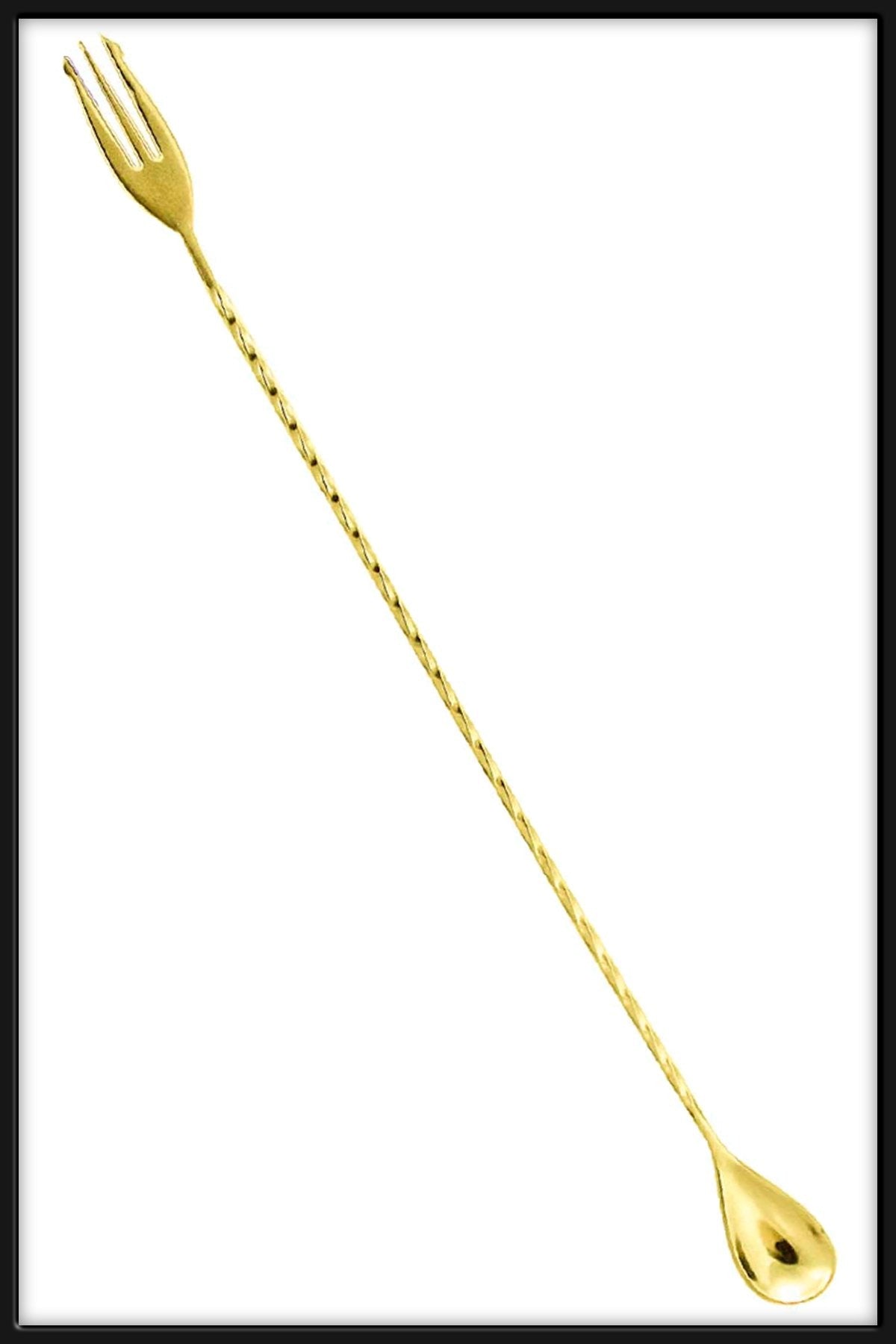 Barspoon Tridente 40 cm Golden - Bartender On Duty